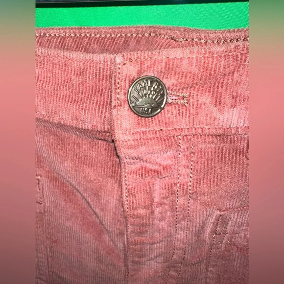 Faherty corduroy, rust, color pants size 26 wide leg - Picture 3 of 9